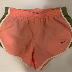 PINK AND GREEN NIKE SHORTS